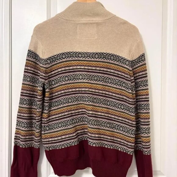 Staple Rugged Outdoors Knit Sweater – Fair Isle Zip Jacket - Picture 7 of 7